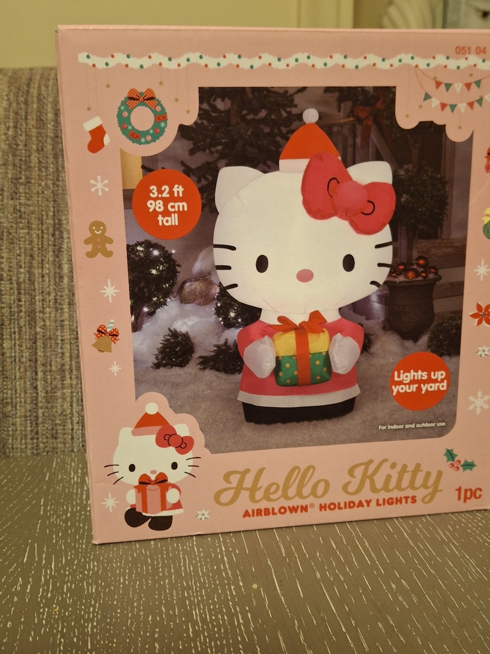 Hello Kitty Pink Holiday Airblown Inflatable